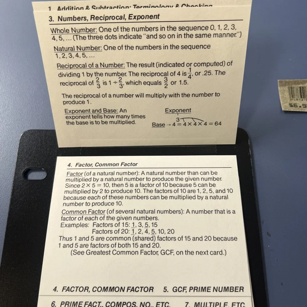 Basic Reference Math Flipper‎